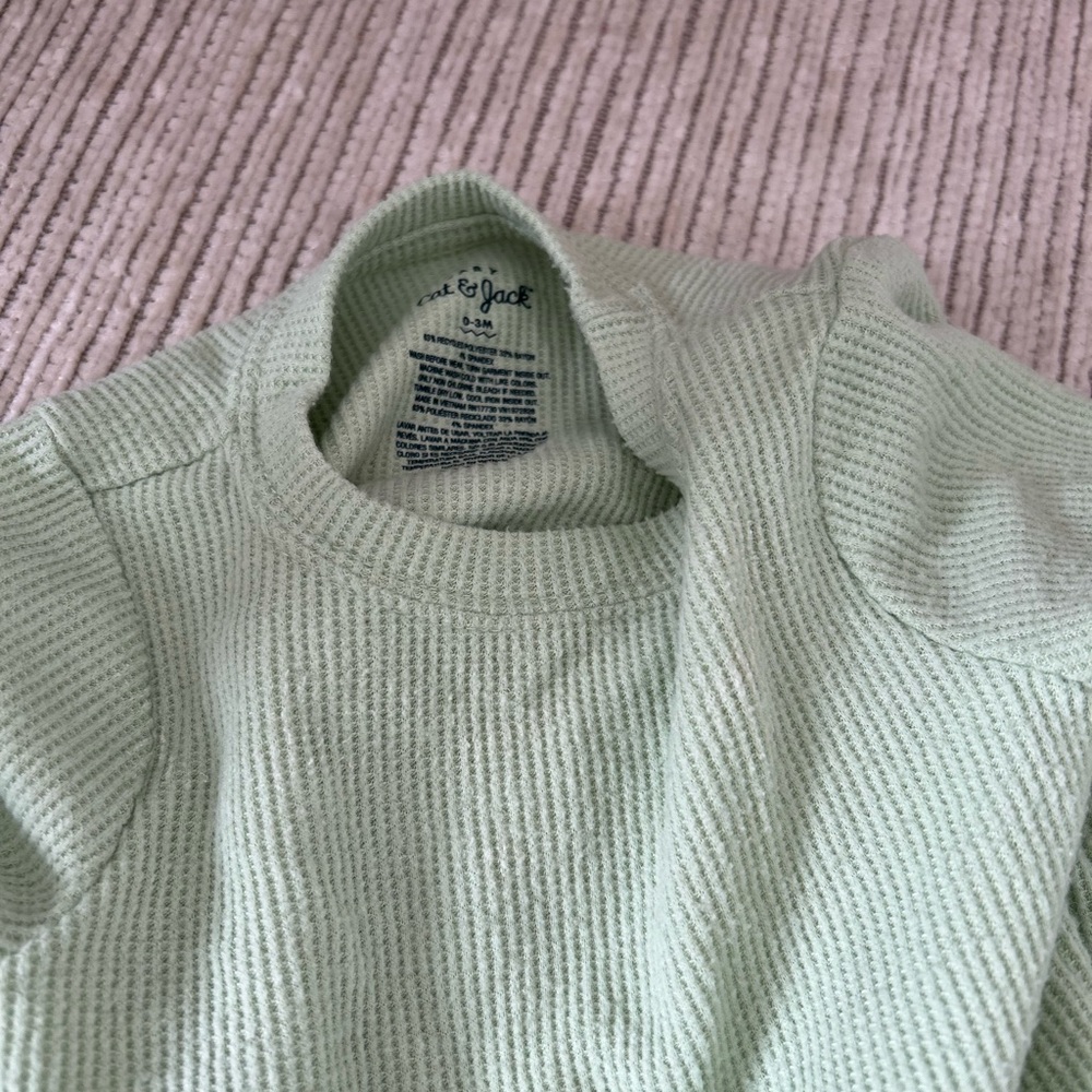 Cat & Jack Light Green Women's Crew Neck Sweater